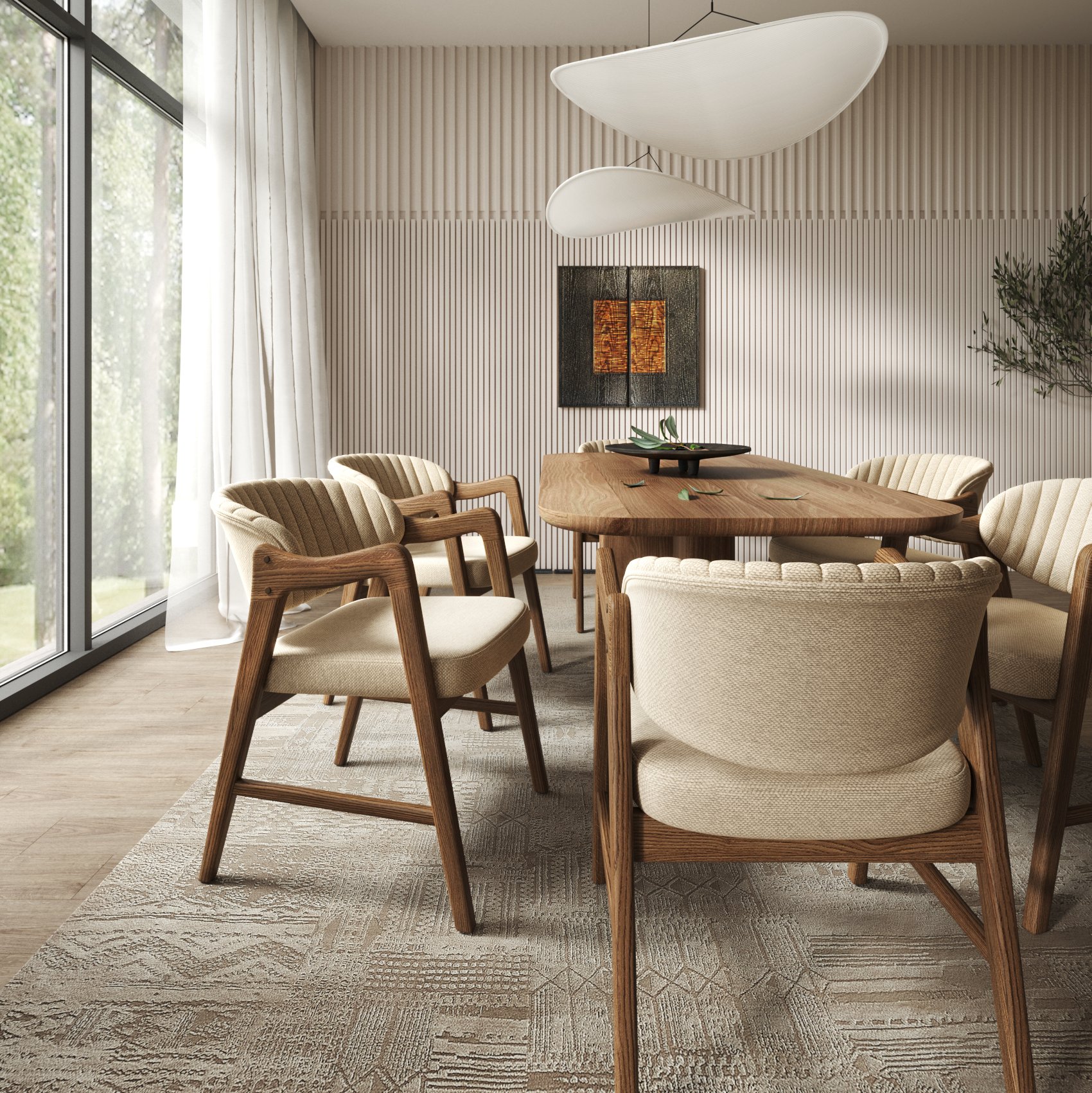 Обеденная зона апартаментов